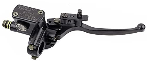 Aramox 22 mm höger bromsmästare för fyrhjuling ATV Dirt Bike - Bromscylinder med spak av aluminiumlegering (7/8 fram)