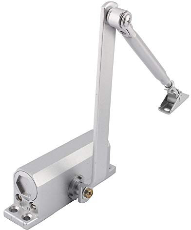 Cierrapuertas Hidráulico Automático, Cierra Puertas Ajustable con Retenedor para puertas de casas y apartamentos, ancho de puerta 600-1200 mm, peso de puerta 25-35 kg