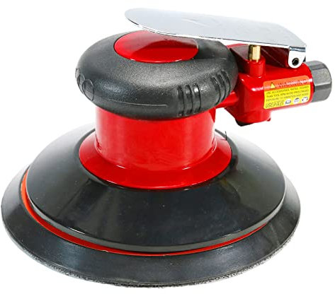 Ponceuse excentrique pneumatique à palmier 15,2 cm, ponceuse professionnelle alimentée par air, design composite, faible vibration