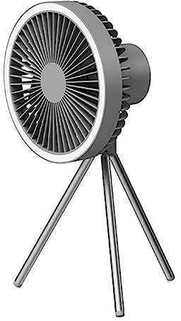 Thaoxl USB Desk Fan Rechargeable,with 3 Speeds Adjustable,Timer, Rechargeable,for Bedroom Living Rooms Office Silent Small Desk Fan (Color : Grey, Size : 13.5 * 7.6in)