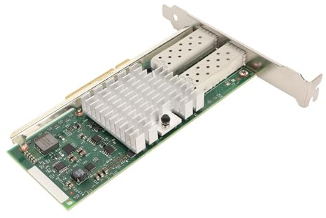 Haofy Adaptador de Servidor, Tarjeta de Red SFP PCle V2.0 de 10Gbps 2 Puertos SFP para Escritorio