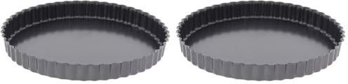 DE BUYER -4705.24 -tarte cannelee droite fond fixe ø24 (Lot de 2)