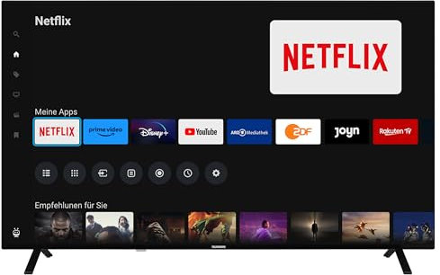 Telefunken Fernseher 65 Zoll Smart TV powered by TiVo (4K UHD, HDR Dolby Vision, Dolby Atmos, Triple-Tuner, 6 Monate HD+ inkl.) XU65TO750S
