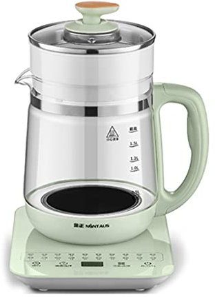 MEQXTIJ Bollitori elettrici Pentola per la Salute Piccola pentola per la Salute Automatica bollitore in Vetro Addensato bollitore Multifunzionale per la casa, teiera per Fiori, Fondo Anti-Pasta