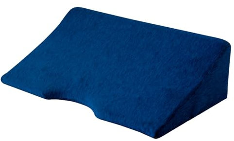 Keilkissen Bett Reflux Kissen Erwachsene RüCken Keilkissen zur Rücken-/Taillenunterstützung, Memory Foam-Kissenkeile für Senioren/Schwangerschaft/Erwachsene, Dreieckskissenkeil nach Operationen(Blue)
