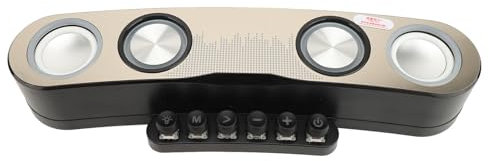 Zunate Altavoces de Computadora RGB, Barra de Sonido de PC de Escritorio con Luz LED Colorida con Subwoofer, 5.0, Soporte de Tarjeta de Memoria de 32 GB para Juegos