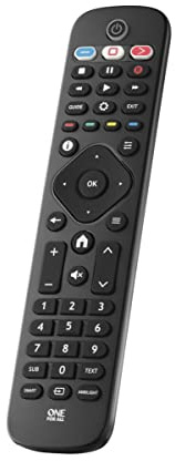 One For All Télécommande de télévision Philips compatible avec tous les téléviseurs Philips Fonction d'apprentissage – URC4913 (renouvelée)