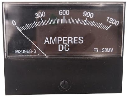Ampèremètre analogique à courant continu, indicateur de panneau, avec pointeur mécanique, plage élevée 1500A compteur analogique numérique