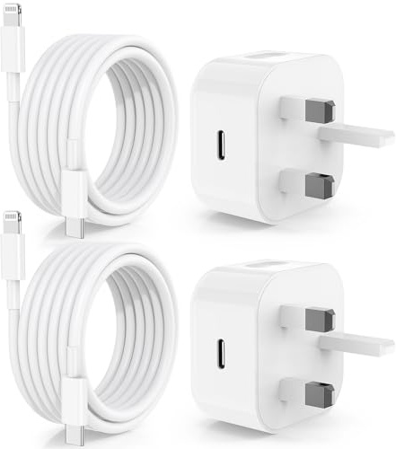 iPhone Charger Fast Charging, 20W MFi Certified USB C iPhone Charger Plug and 2M Type C to Lightning Cable Lead for Apple iPhone 14 Pro Max/14/13 Pro/13 Plus/12 Pro/12 Mini/11/XS/XR/8/7/6/iPad Air