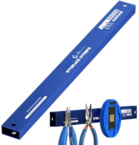 Mppchhn Porte-Outils Magnétique | Organisateur Mural pour Garage Robust et,Acier Inoxydable Haute Résistance, Organisation d'Atelier et Accessoires Gain de Place pour Établi, Cuisine, Appartement