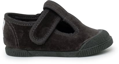Pisamonas Pepitos Barefoot Terciopelo Puntera Goma Talla 19 Color Gris