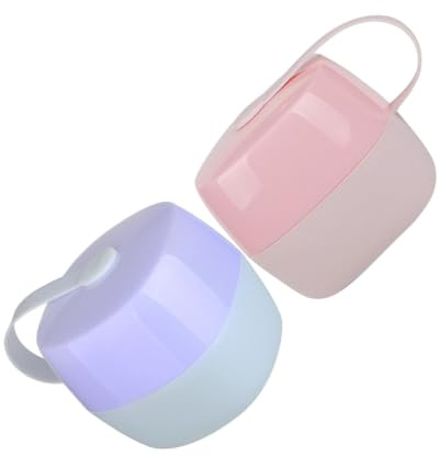 FUNOMOCYA 2pezzi Scatole Portaciucci Bocca Larga in Pp di Qualità Alimentare Scatole per Giocattoli e Snack Organizzatore Portatile per Biberon e Accessori per Ragazza