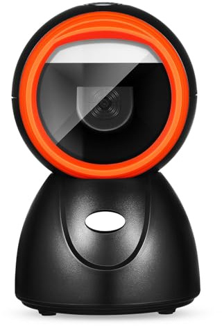 TOPBATHY Scanner di Codice a Barre da Tavolo Angolo di Scansione Regolabile, Design Semplice in Abs, Scansione Efficiente per Negozi e Magazzini