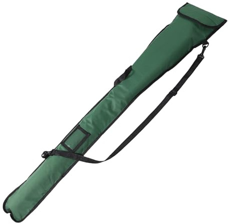 SHERCHPRY Paquet de Rangement pour Pagaie de Kayak Militaire Verte en Tissu Oxford Résistant à L’Eau avec Bandoulière Réglable et Poche Extérieure Transparente Paquet Portable pour Sports