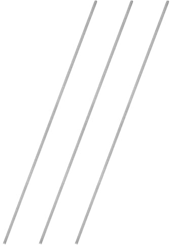 QUARKZMAN 3 Piezas Varilla Roscada Completa M3x0.5mm 304 Acero Inoxidable Rosca Derecha 250mm para Anclajes Soportes Abrazaderas Pernos U