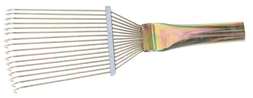 TOYZFRIENDY Metall Pferdebürste mit Rosshaar für Pferde und Rinderpflege Tierhaarentferner Bürste für Stall und Weide Inklusive Schafstriegel Funktion