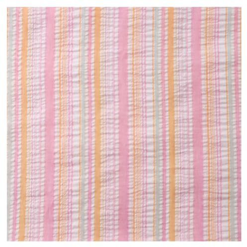 GreatRise Stoff Frühling Summer Meterware Bunt Gestreift Stoffe zum Nähen 145cm Breite Dekostoff Leichter Polyesterstoff Weicher Kleiderstoff Bastelstoff für Hemd Bluse Kleider Pyjama Rosa #1 1 Meter