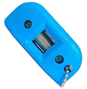AMSLSIU Tendilacci manuale portatile e affilatrice per pattini da ghiaccio, affilatrice per a doppia, efficiente strumento per hockey su ghiaccio, pietra per affilare la lama del pattino