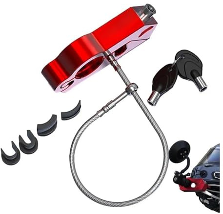 Lenkerschloss Motorrad 2 In 1 Motorrad Grip Lock Helm Schloss Bremse Lock Fahrzeug Griff Horn Schloss Für Motorrad Grip Lock Lenker Horn Schloss