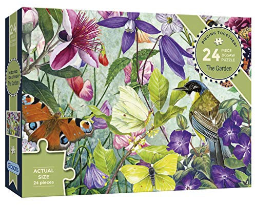 Gibsons The Garden 24 XXL Piece Jigsaw Puzzle Extra Large Piece Jigsaw for Dementia Alzheimer’s Limited Fine Motor Skills Visual Impairments Premium 100% Recycled Board | Gift for Elderly Grandparents