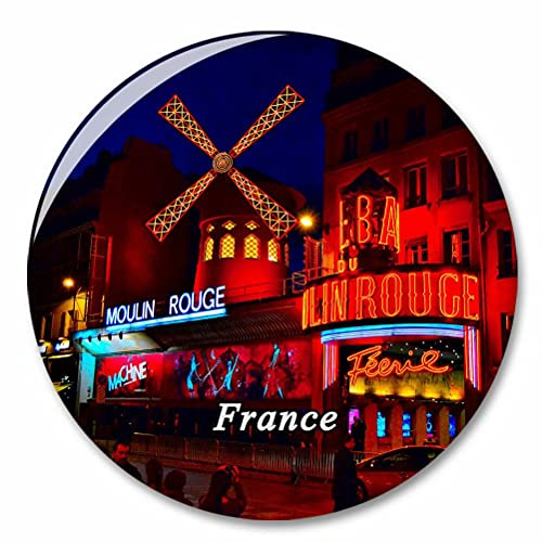 Frankreich Moulin Rouge Paris Kühlschrank Magnete Dekorative Magnet Flaschenöffner Tourist City Travel Souvenir Collection Geschenk Starker Kühlschrank Aufkleber