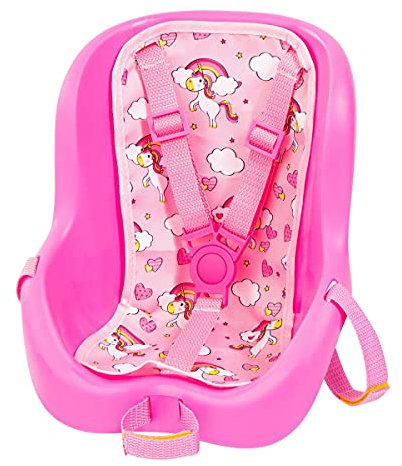 Bayer Design 67300AA Puppenfahrradsitz, Sitz für Puppen, Puppenzubehör, rosa