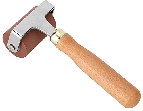 Brayer, Rullo in Gomma Elastica Morbida e Resistente, per rifinire la Stampa, stampaggio Uniforme e Pulito, Adatto per Stampe, Blocco di Inchiostro, Superficie intagliata(5 cm)