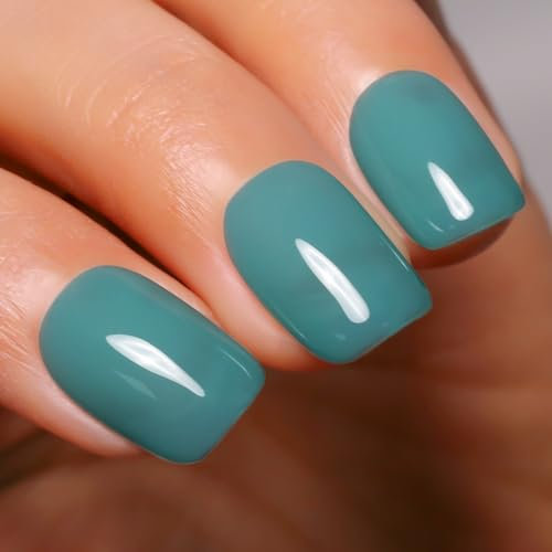 Firedeep Jelly Light Blue Gel Nail Polish Sheer Blue Nail Polish UV/LED Soak Off Gel Polish for Winter Spring Manicure 0.54 Fl Oz 1Pcs