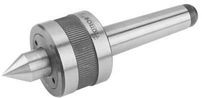 Hoteche MT3 Drehbank Zubehör - Drehende Zentrierspitze aus Werkzeugstahl für effektives Spannen - Elastische Verbindung für Drehbank und Fräsmaschine - Ideal für präzise Bearbeitung von Metallteilen