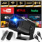 [App Integrada] 2024 Upgraded Proyector Portátil 1920x1080P Nativo 4K Supote ANSI Videoproyector Dual Control TV WiFi 6 BT5.2 180° Rotation HDMI/TV Stick/USB/PS5/Laptop, con Cable HDMI y Ratón Negro