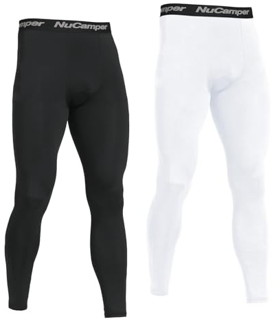 NuCamper Kompressionsbyxor För Män, Atletisk Kompressionstights, Sportleggings, Löparbyxor Långa, Varma Baslager, Snabbtorkande, Tajta Andas Funktionella Kalsonger, För Träning Gym Yoga Basket Löpning