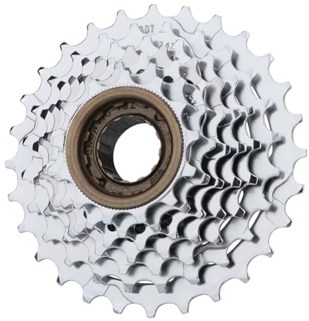HOUSON Cassette de bicicleta, 6-9 velocidades (13-32T), plato giratorio inoxidable con 3 capas niquelado, rueda libre para bicicleta de montaña, bicicleta de carretera, bicicleta de montaña (7