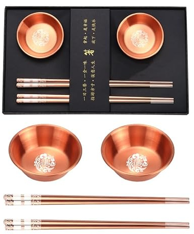 2 Pairs Stainless Steel Chopstick and Sauce Dish Set with Unique Pattern Dishwasher Safe, Reusable Non-Slip Chopstick Gift Set for Asian Dishes Sushi Rice Noodles, Nicely Boxed Chopsticks, Gift Box