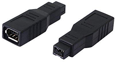 Cerrxian, IEEE1394 - Adattatore tipo FireWire da 400 a 800 6 pin femmina a 9 pin maschio FW 800 (2 pezzi)