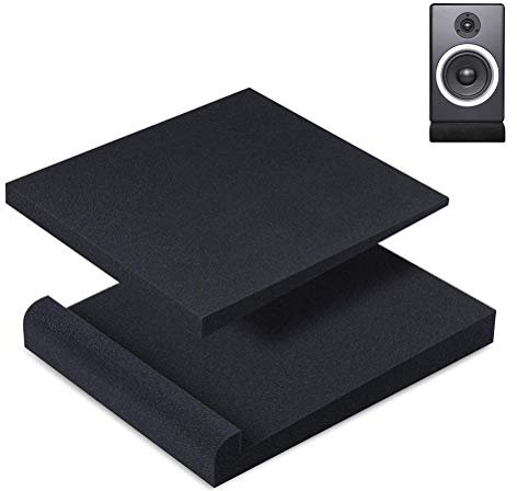 Stylelove Lautsprecherpad, Isolationspads, 2-teilige Studio-Monitor-Isolationspads Akustikschaum mit hoher Dichte