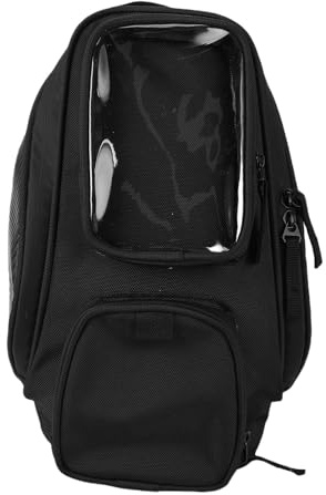 EVGATSAUTO Bolso de la Motocicleta, Negro Moto Universal Moto Montar Fuerte Tanque de Combustible de Aceite magnético Bolsa Equipaje Impermeable