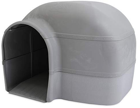 Petmate Husky Dog House Large Waterproof Plastic Kennel Warm Weatherproof Outdoor Durable Shelter