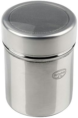 Dr Oetker Espolvoreador cacao y azúcar glas para repostería de malla en acero inoxidable, color inox, apto para lavavajillas, 6x8cm, 1ud.