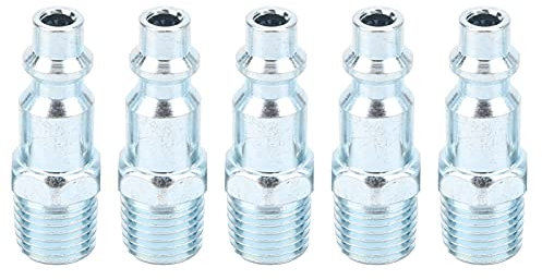 5pcs Connecteur Droit Pneumatique, Raccord Rapide Pneumatique Connecteurs, fiches américaines, connecteurs d'air industriels, accessoires de compresseur