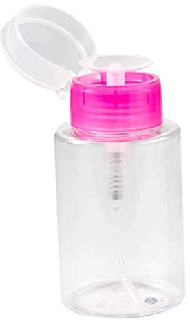 Dispensateur De Vernis À Ongles Dispensateur Vide Push Push Down Pump Pump Pumpe Liquid Conteneur Rosy 180 Ml, Dispensateur De Dissolvant En Vernis À Ongles, Dispensateur De Maquillage, Bouteille De