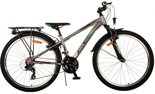 Volare Cross Kinderfahrrad - Jungen - 26 Zoll - Grau - 18 Gänge - Zweihandbremsen