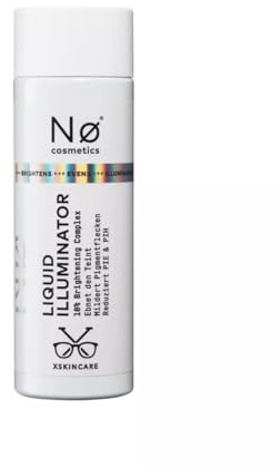 Nø Cosmetics Flüssiger Illuminator 100 ml, Schimmernd, Weiß, Tube