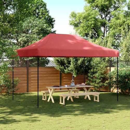 JUDYY Partyzelt Faltbar Pop-Up Burgunderrot 410x279x315 cm, Festzelt, Pavillion, Bierzelt, Garten Party Zelt, Gartenzelt, Grillpavillon - 4005011