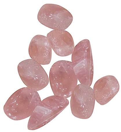 Pietre di Cristallo Rosa Frantumate 50g, Cristallo Naturale | Grana 15-25mm, Forma Grezza Originale, per Acquario e Lavori Fai da Te