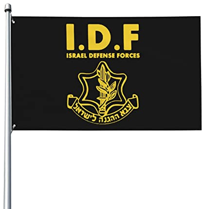 Garten Flaggen Idf Israelische Verteidigungsstreitkräfte Garten Banner Dekoration Druck Hanging Flag Wasserdicht Balkonflagge Für Jardin Parade Outdoor 90X152CM
