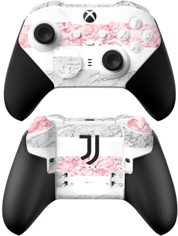 Head Case Designs Offizielle Juventus Football Club Away 2023/24 Match Kit Vinyl Haut Gaming Aufkleber Abziehbild Abdeckung kompatibel mit Xbox Series X & S Elite Wireless Controller Series 2