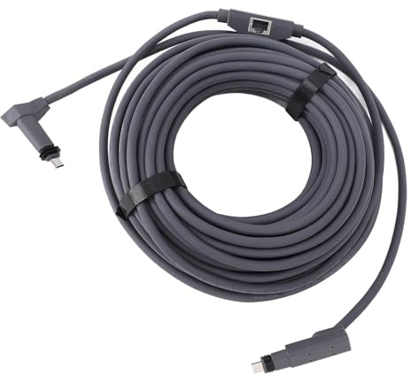 Adaptador Ethernet para Gen 2, adaptador Ethernet de red externa con cable de antena parabólica a prueba de lluvia de 53 pies con Gigabit RJ45, velocidad de transferencia de datos de 1200 Mbps para