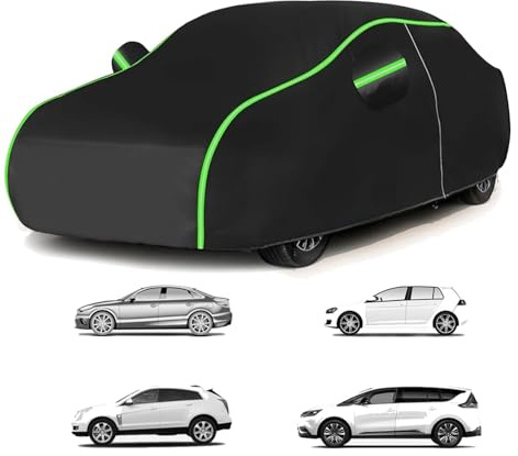 Autoabdeckung für Volkswagen Polo 3F 6N2 1999-2001 (374 x 163 x 142cm),Atmungsaktiv, staubdicht, Regen- und schneefest, UV-beständig, Lackschutz, zu jeder Jahreszeit einsetzbar