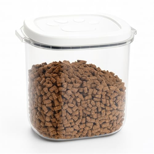 Thrink Pet Food Storage Container – Large Food Storage Bin for Dogs, Cats & Small Animals, Ideal for Dry Pet Food, Rice, Cereal, Flour, Beans & Snacks Airtight 10L