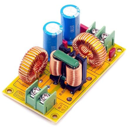 Module de filtre pour applications d'alimentation CC 0-50 V Carte d'alimentation de réduction de 10 A pour suppression passive du bruit électronique